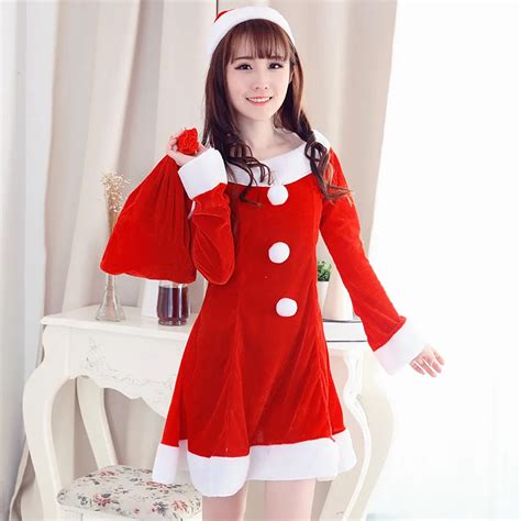 Hot Sale 1 Set Sexy Women Santa Claus Christmas Costume Party Girls ...