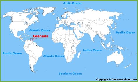 Grenada location on the World Map