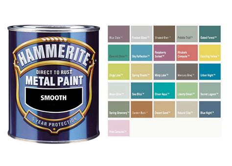 Hammerite - Smooth Direct To Rust Metal Paint - Mixed Colours - 750ML | eBay