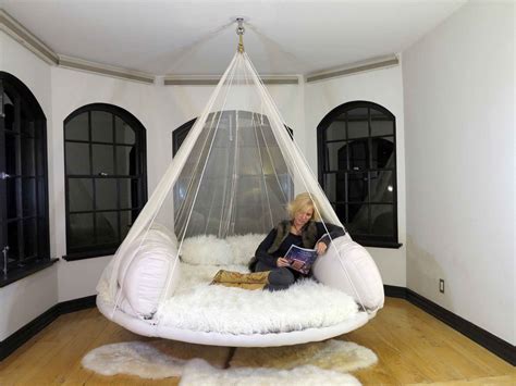 Indoor Floating Bed in the Artist Formerly Known as Prince's House. | Cool beds, Indoor hammock ...