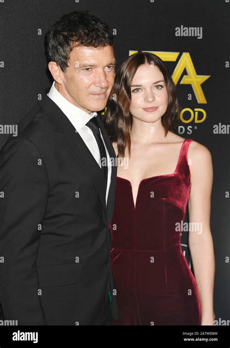 BEVERLY HILLS, CA - NOVEMBER 03: Antonio Banderas and Stella Banderas ...