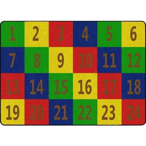 Numbers Rugs for Classroom Learning Areas