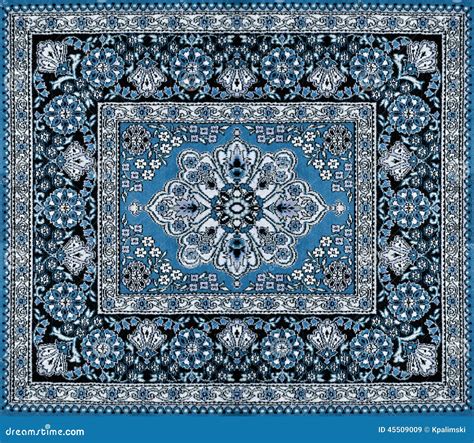 Dark Blue Persian Carpet Stock Photo - Image: 45509009