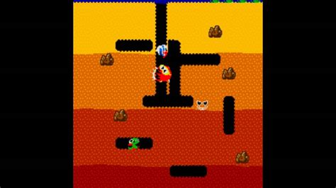 Dig dug gameplay - YouTube