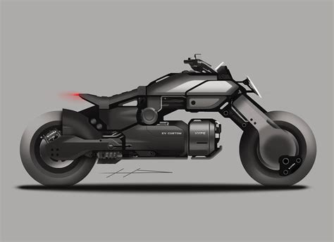 Electric motorcycle custom design :: Behance