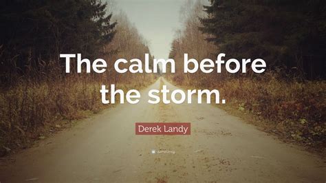 Derek Landy Quote: “The calm before the storm.” (7 wallpapers) - Quotefancy