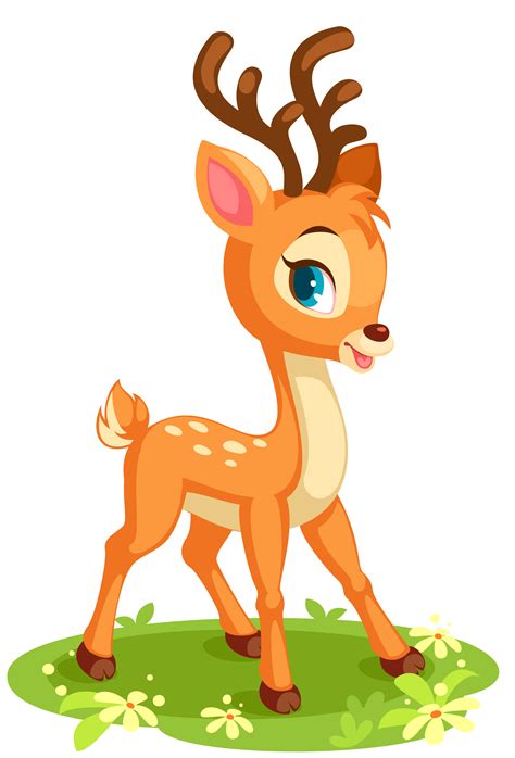 Cute baby deer in pose 619052 Vector Art at Vecteezy