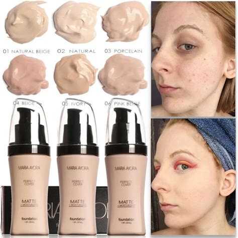 Face Foundation Cream Concealer Brighten Waterproof Full Coverage ...