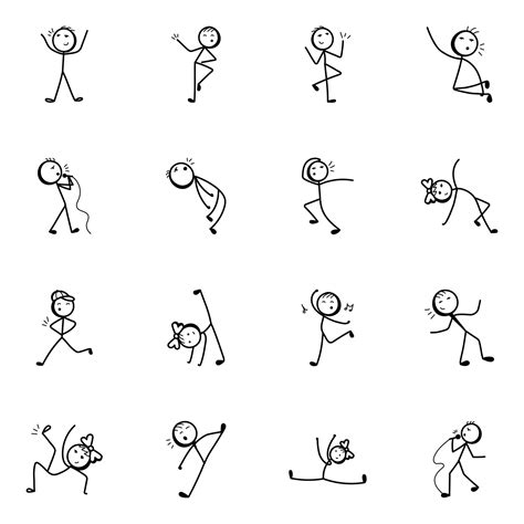 Dancing Stick Figure Royalty Free Vector Clip Art Ill - vrogue.co