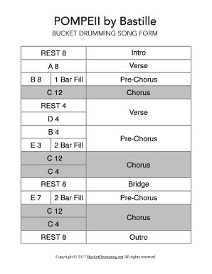 Fillable Online Pompeii Song Form.pages Fax Email Print - pdfFiller