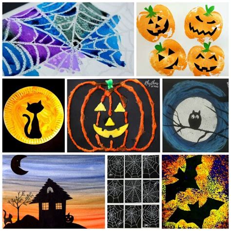 Halloween Art Projects and Painting Ideas for Kids | Halloween art ...