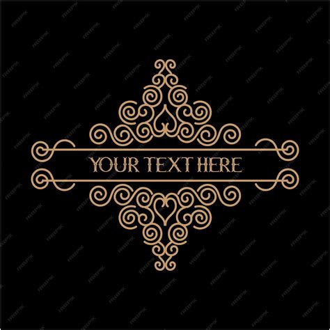 Premium Vector | Vintage border text box premium psd