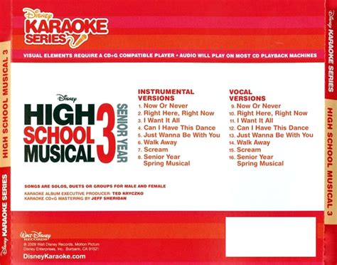 World Capas: High School Musical 3 - Karaoke Series