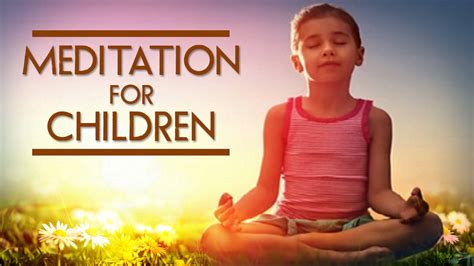 Meditation For Children With Flowers - Relaxing Meditation - Calming ...