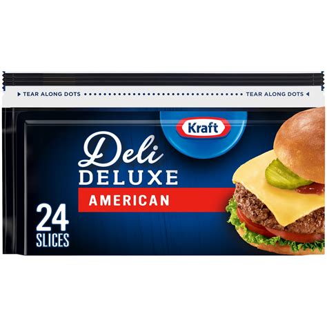 Kraft Deli Deluxe American Cheese Slices, 24 ct Bag – Walmart Inventory ...