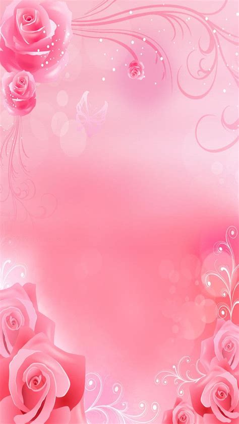 Romantic Pink Background Wedding Invitations H5 | Love pink wallpaper ...