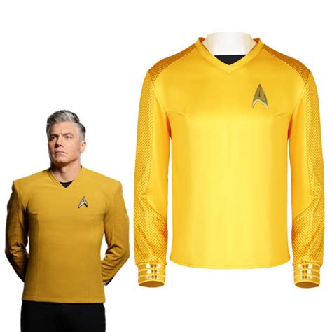 Star Trek Strange New Worlds Christopher Pike Costume - Uniform Christopher Pike Cosplay ...