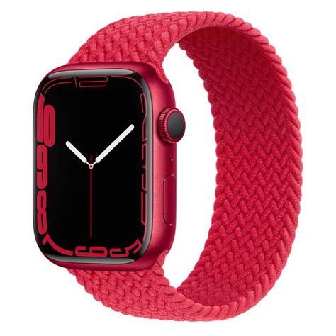 Apple Watch Series 7 GPS 45mm (PRODUCT) Red Aluminum with Red Braided ...