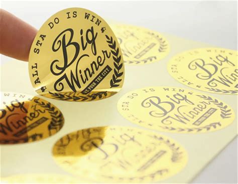 1000pcs Customized Round Glossy Gold Brand Logo Stickers Labels Custom Durable Gold Name Printed ...