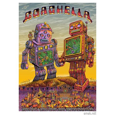 INSIDE THE ROCK POSTER FRAME BLOG: Emek Coachella Music Festival Poster ...