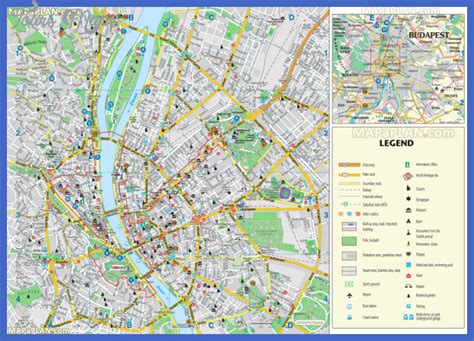 Budapest Map Tourist Attractions - ToursMaps.com