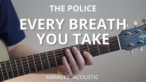 Every Breath You Take - The Police (Karaoke Acoustic Guitar) - YouTube