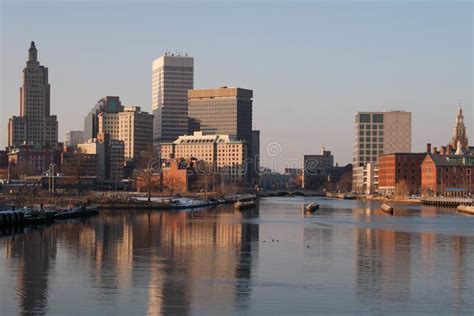 Providence, Rhode Island Skyline in Winter Stock Image - Image of city ...