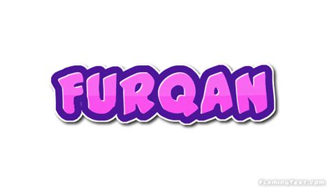 Furqan Logotipo | Ferramenta de Design de Nome Grátis a partir de Texto ...