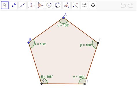 The sum of the Interior Angles of a Pentagon – GeoGebra