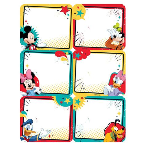 Mickey Label Stickers | Mickey mouse birthday, Sticker labels, Disney ...