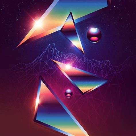 Digital Abstract Artworks Inspired by 80’s Aesthetic – Fubiz Media