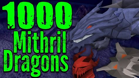 Runescape 3 - Loot From 1000 Mithril Dragons - YouTube