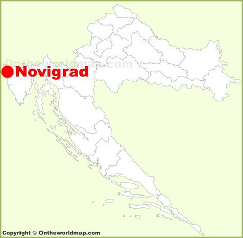 Novigrad location on the Croatia map - Ontheworldmap.com