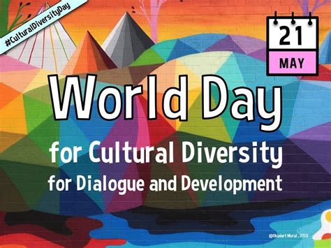 World Day For Cultural Diversity For Dialogue And Development 2019 | Qualads