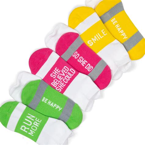 Inspirational Athletic Running Socks by Gone For a Run Womens Woven Low ...