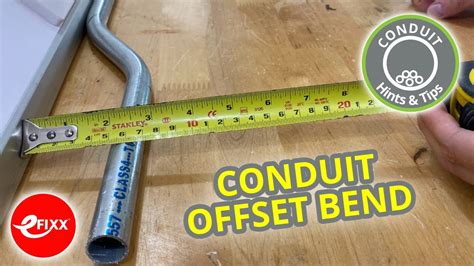 HOW TO FORM A STEEL CONDUIT OFFSET BEND - Apprentice electrician ...