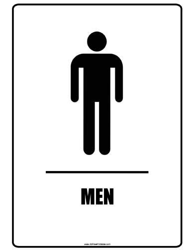 mens restroom sign vector - Isreal Ledoux