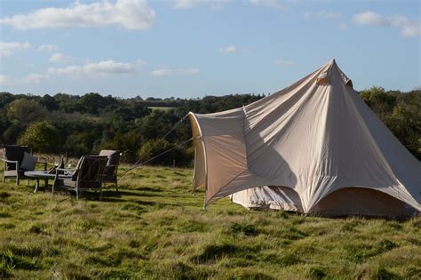 Glamping holidays in Leeds Castle. Chegworth Mill Glamping Bell Tents