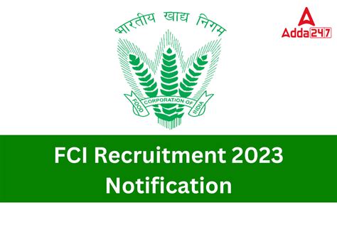 FCI Recruitment 2024 Notification, Eligibility Criteria