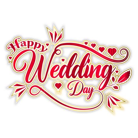 Lettering Of Happy Wedding Day With Love Line Vector, Happy Wedding Day ...