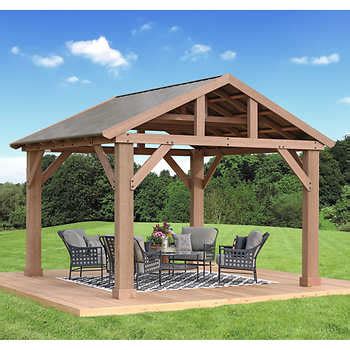 Yardistry 12' x 14' Pavilion with Aluminum Roof | Costco