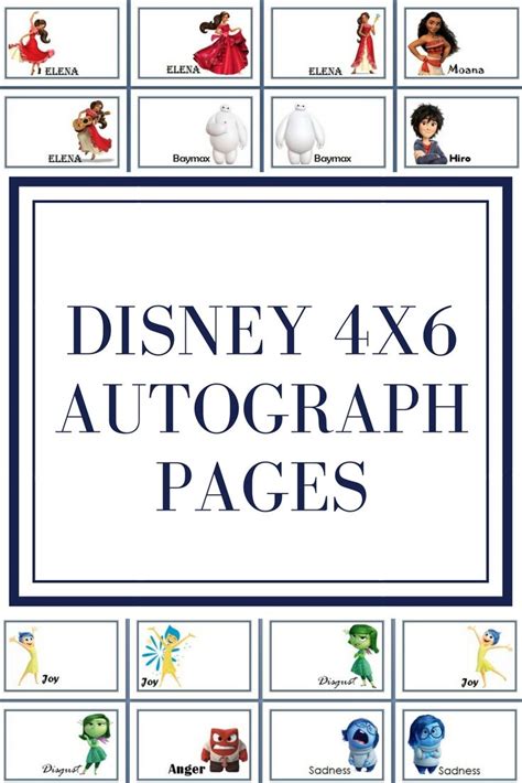 Free Printable Autograph Book Template