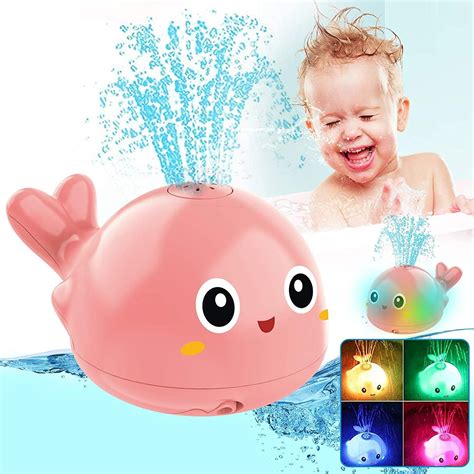 Amazon.com: Whale Baby Bath Toys, Light Up Baby Pool Toy with LED Light ...