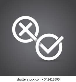 Yes No Symbols Vector Illustration Stock Vector (Royalty Free ...