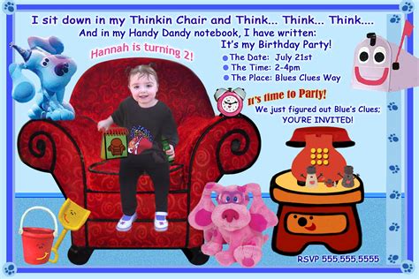 Blues Clues Birthday Invitation Template