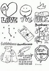 Holy Spirit Gifts Coloring Page Sketch sketch template