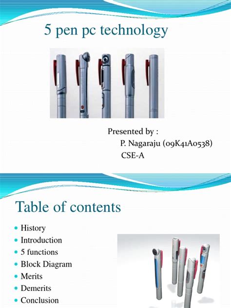 5 Pen PC Technology Powerpoint Presentation | PDF | Computer Keyboard ...