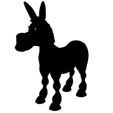 Free Donkey Silhouette Cliparts, Download Free Donkey Silhouette ...