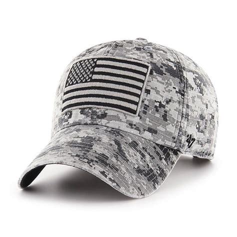 Operation Hat Trick Gray Digital Camo 47 Brand Mesh Snapback USA Flag ...