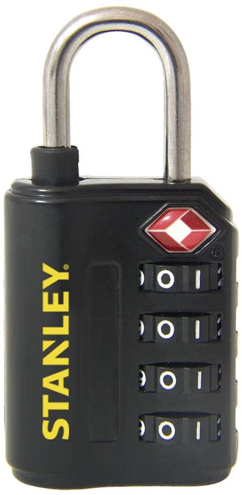 Stanley S742-057 Padlock 30 mm TSA Black Combination | Conrad.com